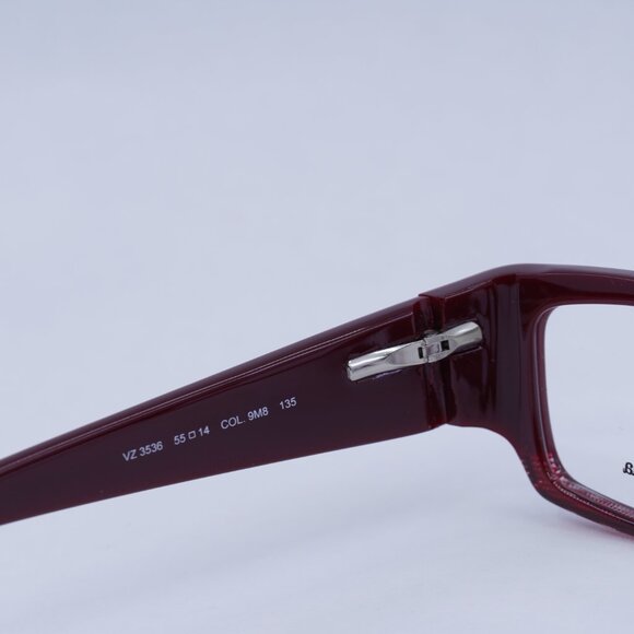 🕶️ New Ermenegildo Zegna VZ3536 09M8 Eyeglasses - Burgundy Frame - Picture 7 of 10